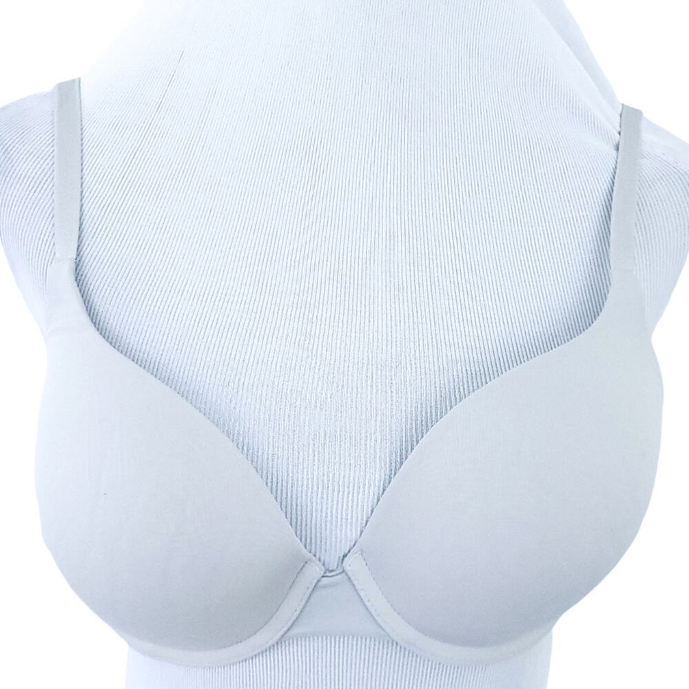 Victoria's Secret The Perfect Shape Padded Underwire Bra 36C Gray Neutral